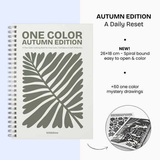 Libro da colorare monocolore - Edizione autunnale (Nuovo)