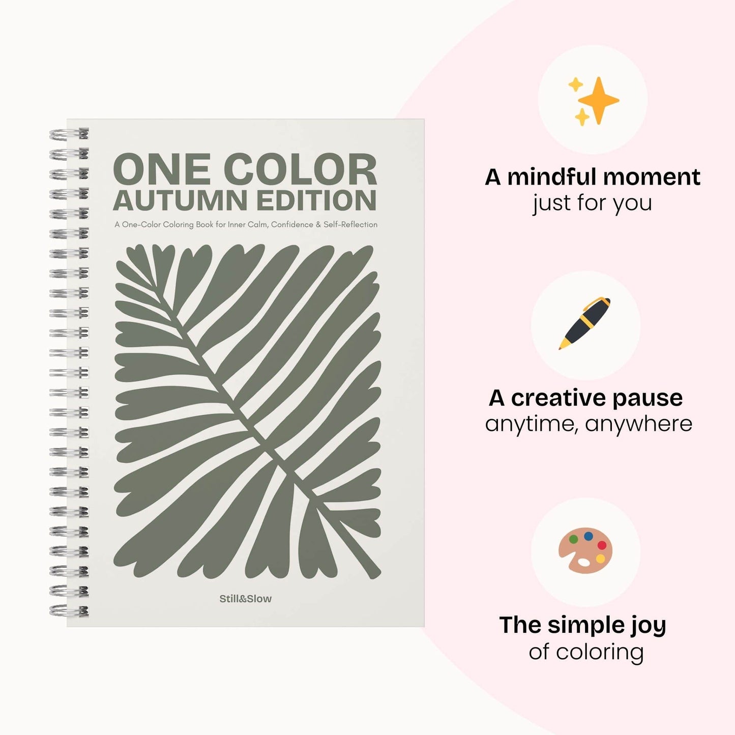 Libro da colorare monocolore - Edizione autunnale (Nuovo)