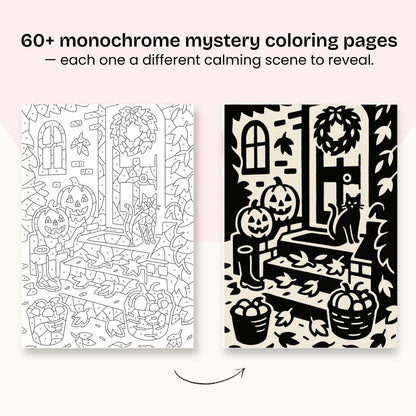 Libro da colorare monocolore - Edizione autunnale (Nuovo)