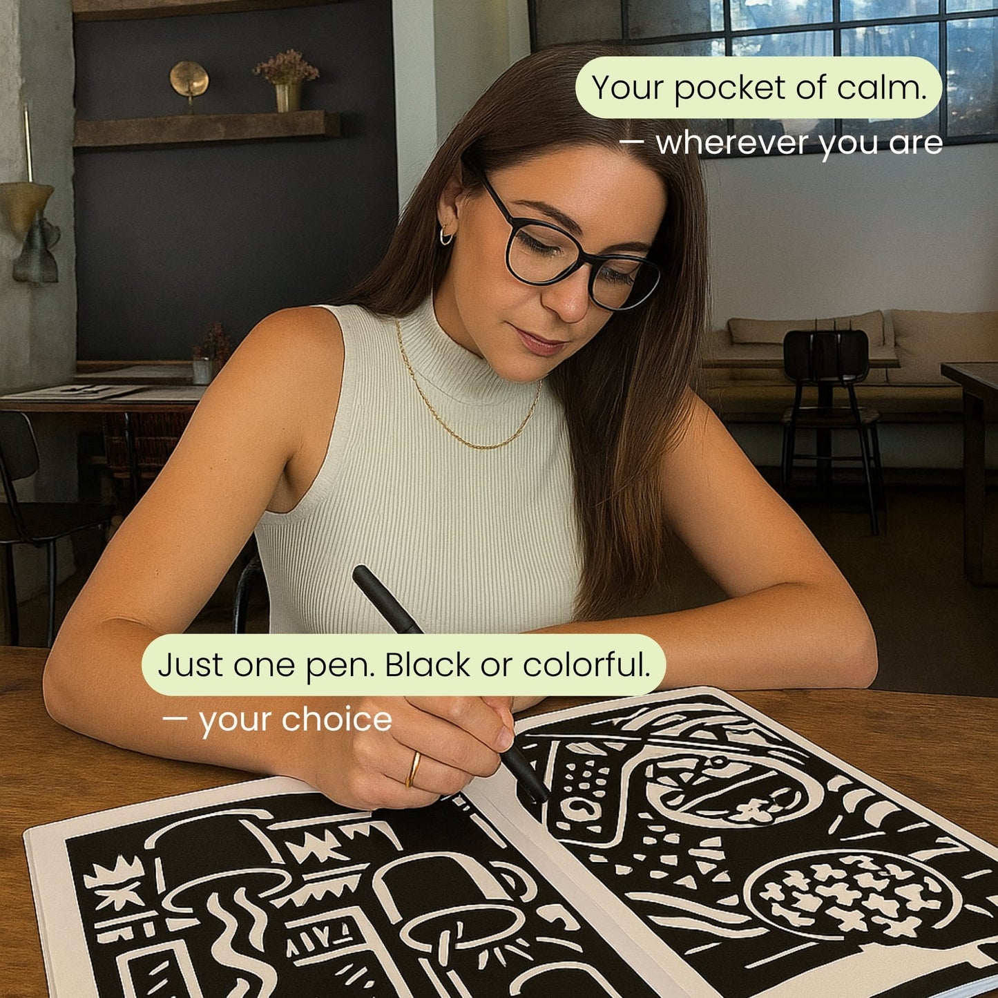 Libro da colorare monocolore - Edizione estiva