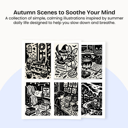 Libro da colorare monocolore - Edizione autunnale (Nuovo)