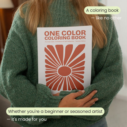 Libro da colorare monocolore - Edizione estiva